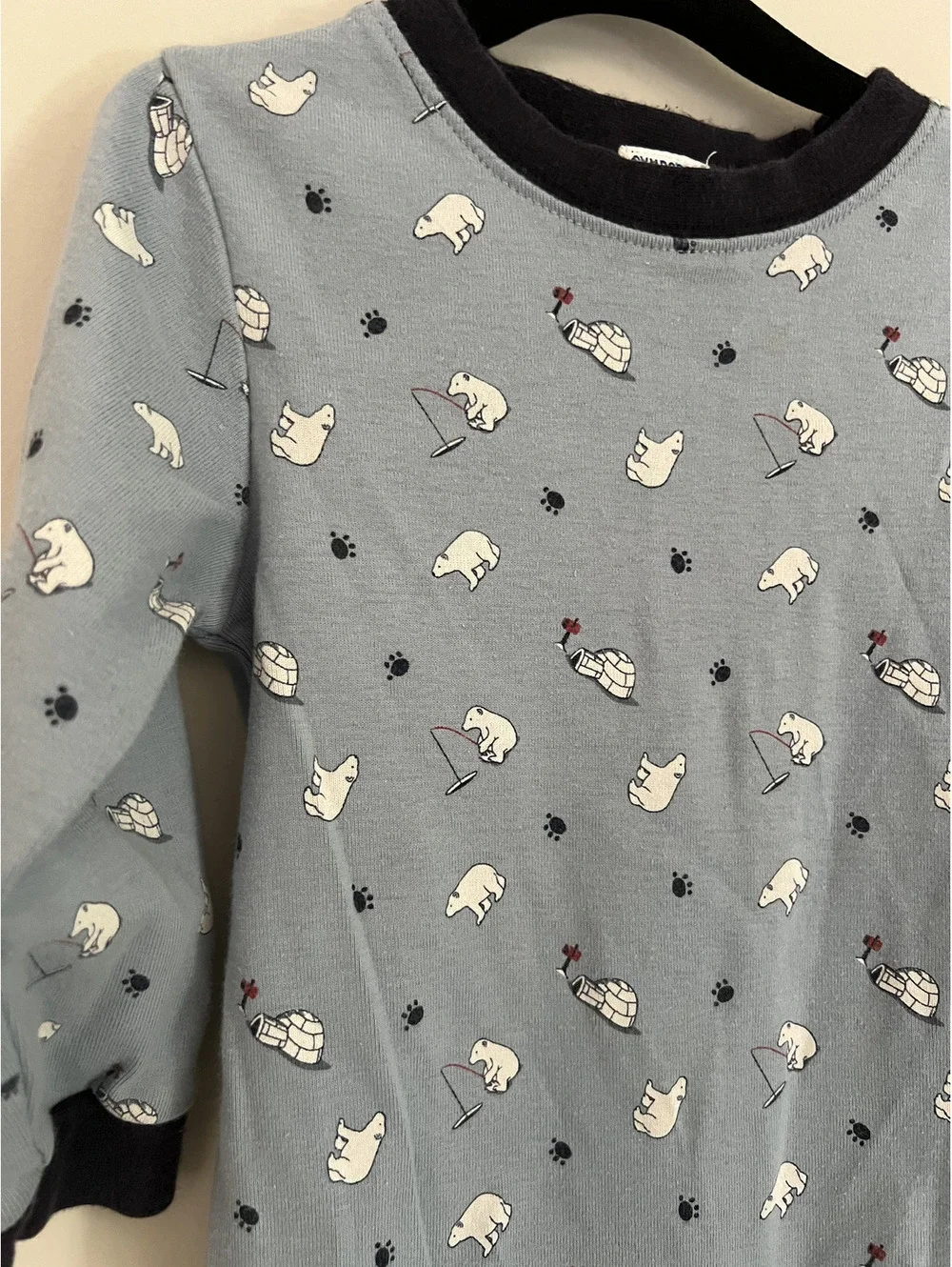 Vintage Y2K Gymboree 2003 Polar Bear Long Sleeve Bodysuit